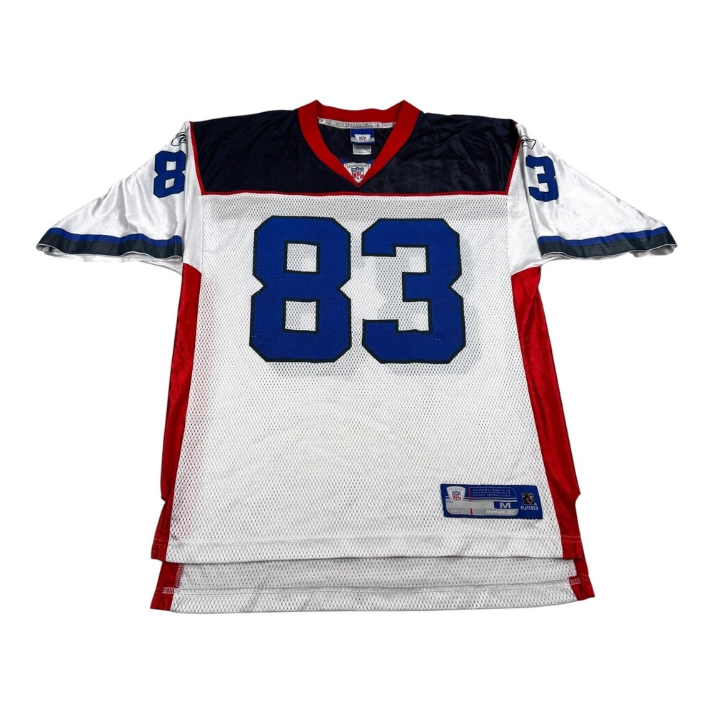 Buffalo Bills Football Jersey Mens Medium White NFL Reebok 83 On Field Mesh